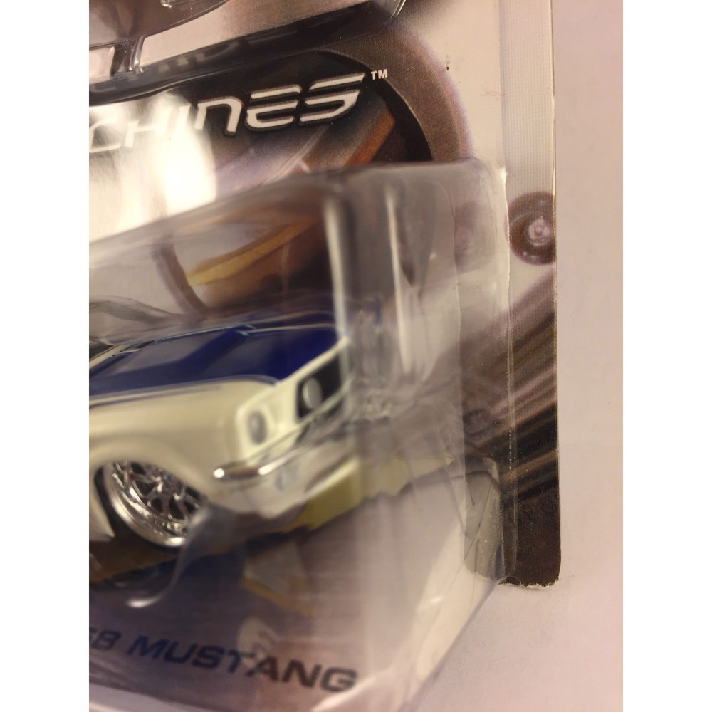 Hot Wheels G Machines '68 1968 Mustang White with Blue Diecast Metal 1/50 2005 - Picture 5 of 8